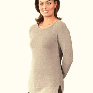 American‎ Eagle Lightweight Sweater Size Small Tan Neutral Classic Preppy Cotton